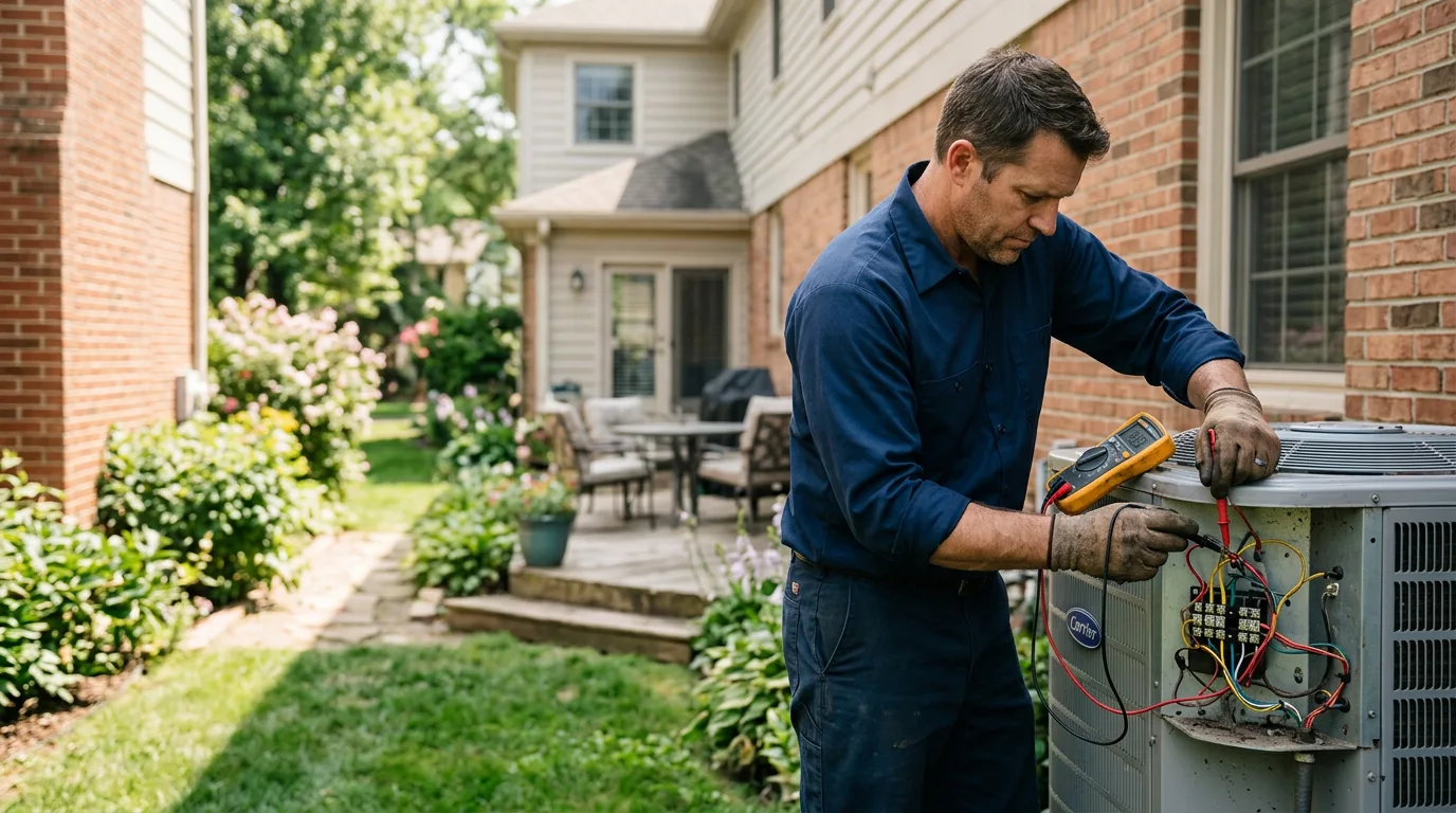 HVAC technician working near Thorn Hill, TN